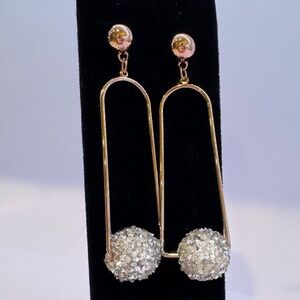 Suspended Drop Ball Earrings